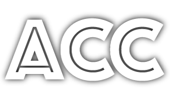 ACC white typeset logo